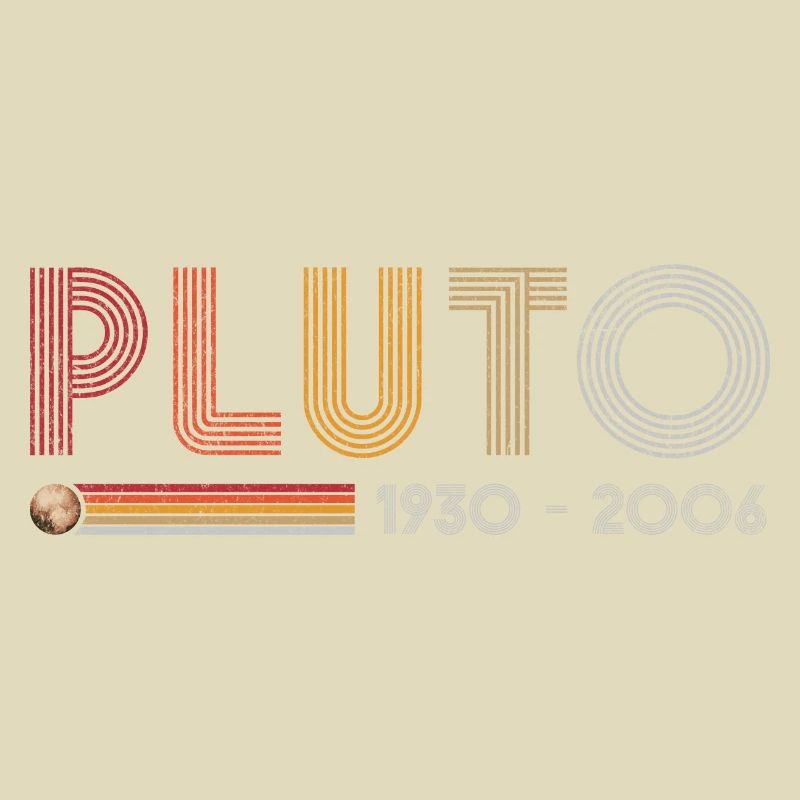 Pluto Never Forget Science and Astronomy Retro
