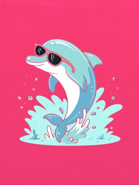 Delfin-Sommer-Pinkbrille