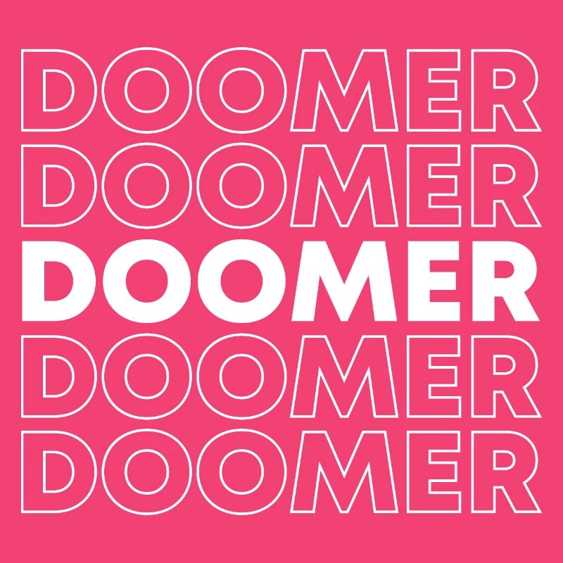 Conception de logo de texte Doomer