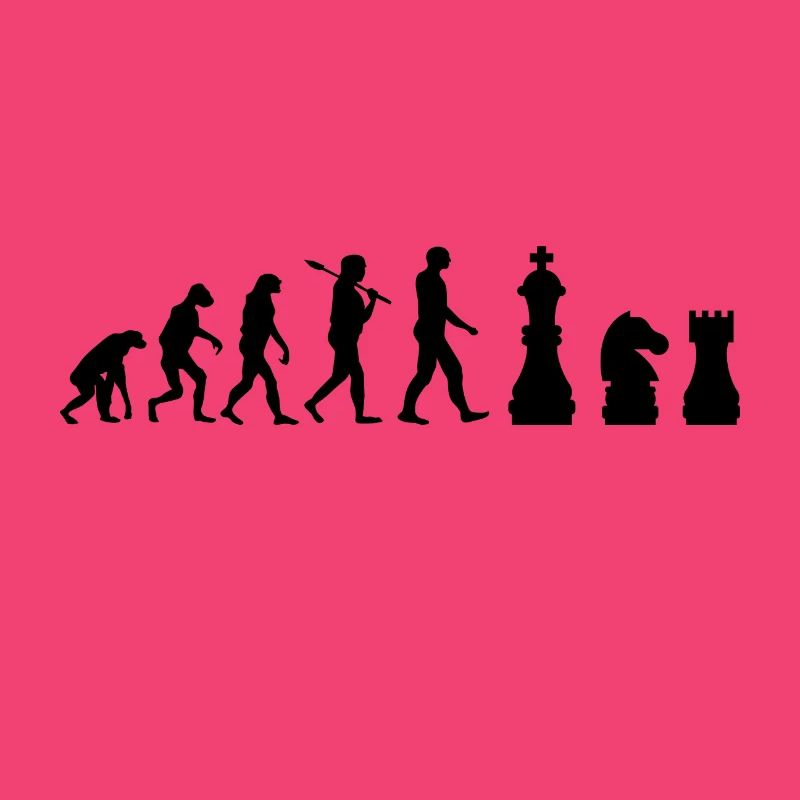 Chess pieces Evolution chess gift