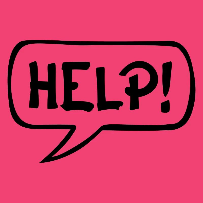 Comic Sprechblase HELP