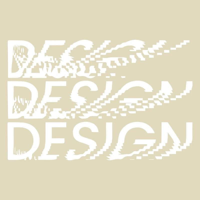 Verzerrter Pixel-Design-Text