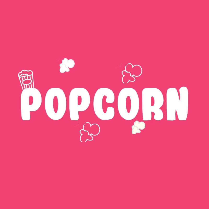 Popcorn Schriftzug