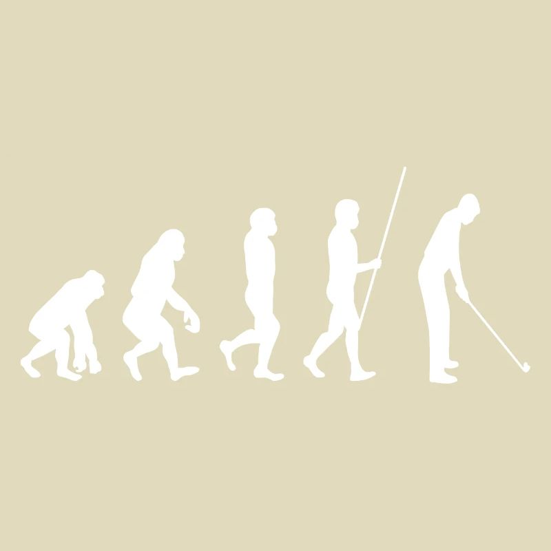 Golf Golfer Evolution Geschenk