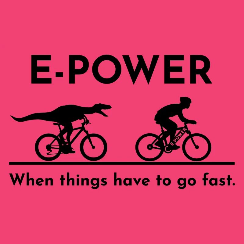 Velociraptor chasing e-biker