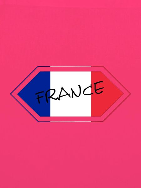 Französische Flagge Handschrift