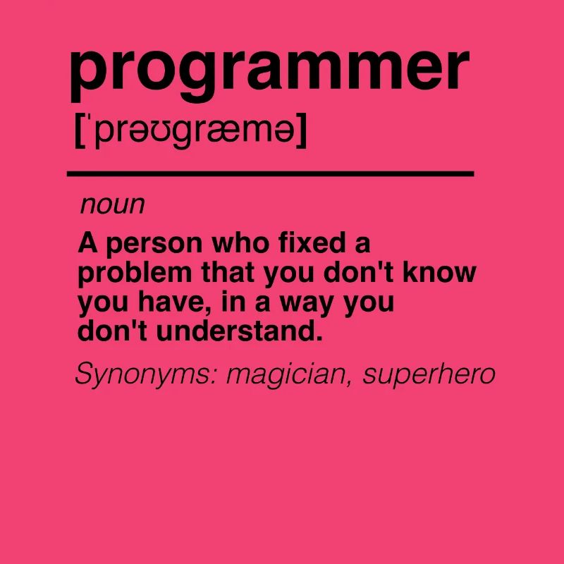 Funny software developer engineer programmer