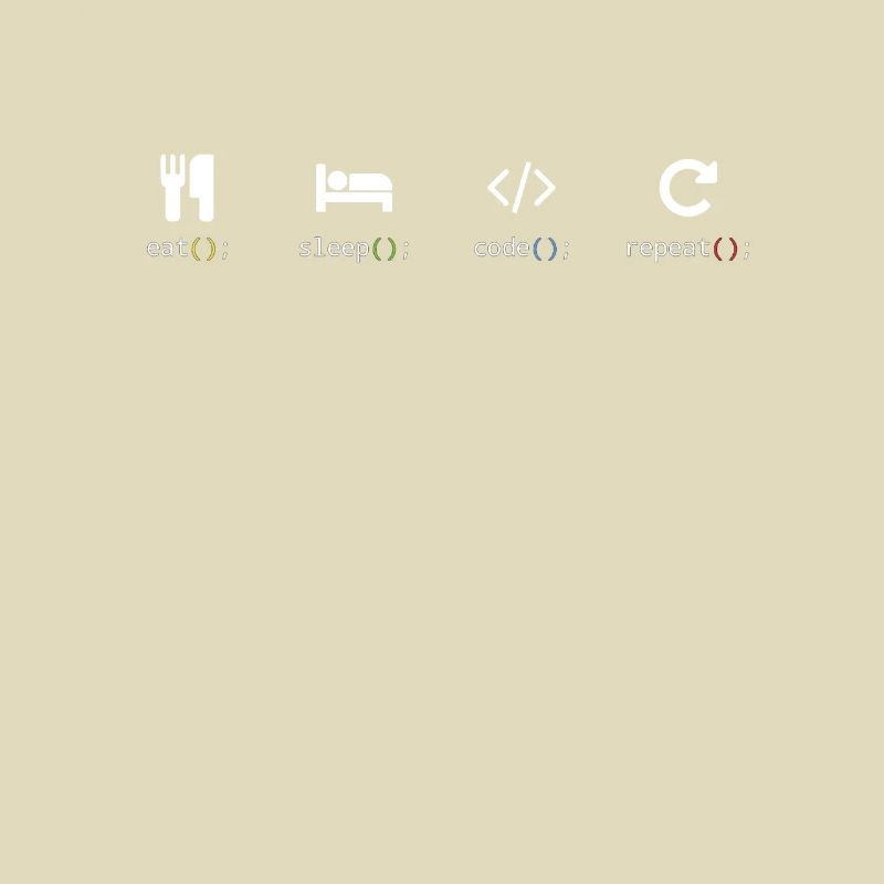 Eat Sleep Code Repeat Programming Nerd