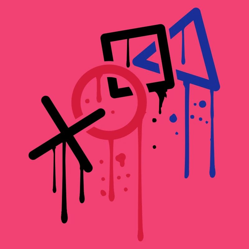 drop graffiti controller silhouette cool x square