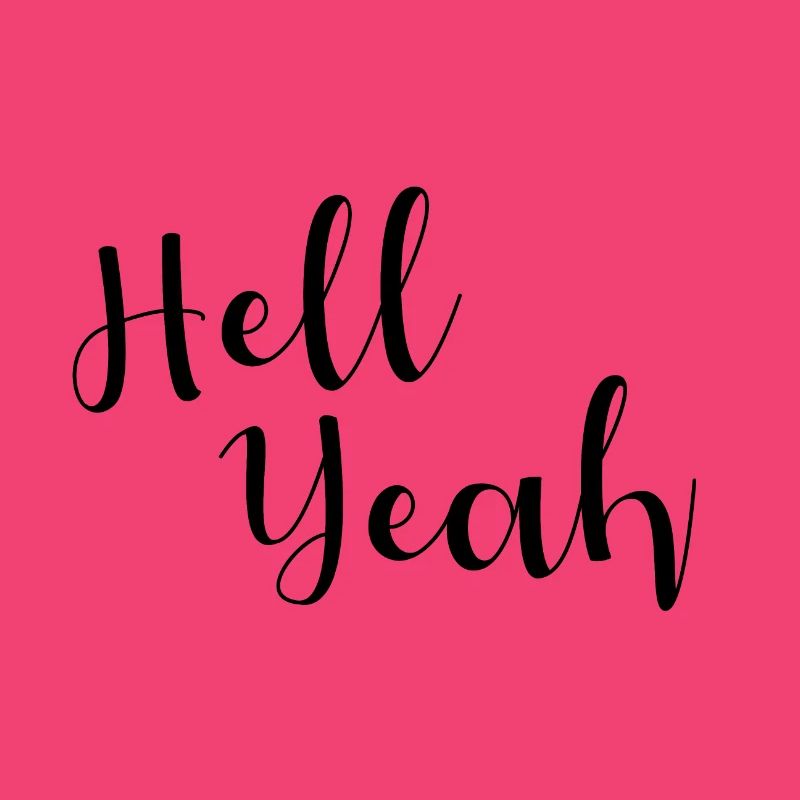 Hell yeah lettering