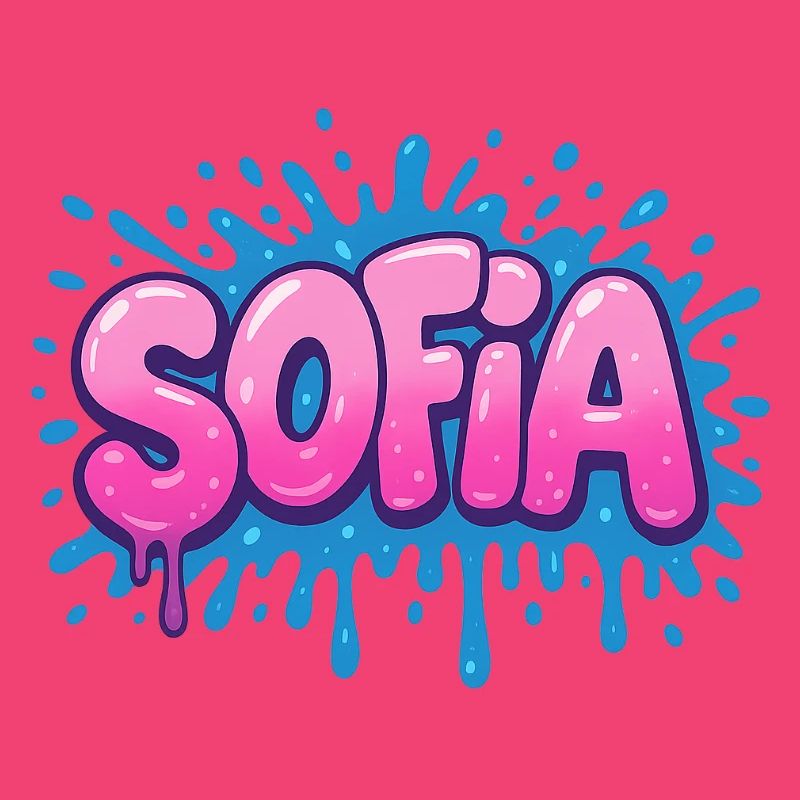 Graffiti SOFIA Name Gift Ideal Printable On