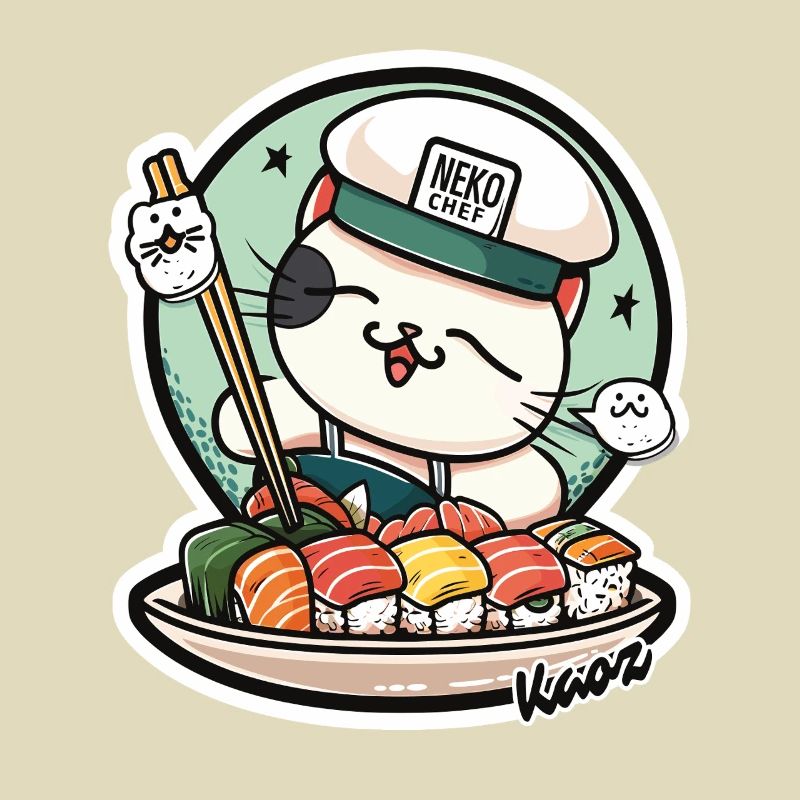 Neko Sushi Chef – Funny Cat Kitchen