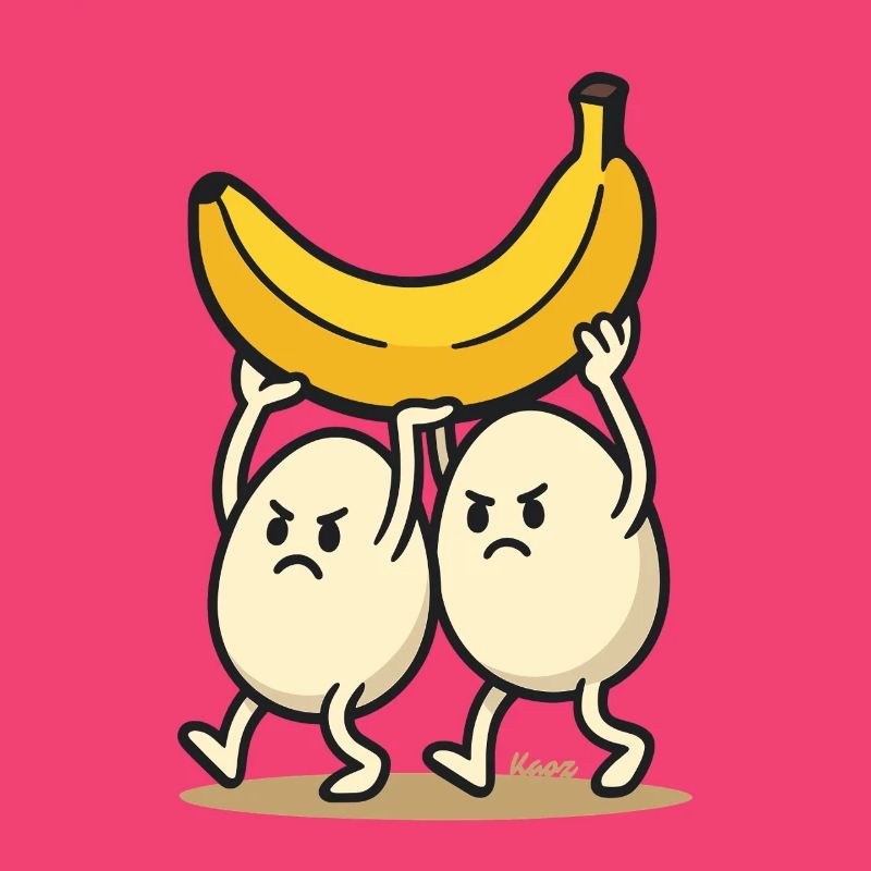 Teamwork – Zwei Eier und eine Banane