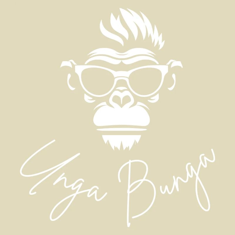 Affenkopf mit Sonnenbrille "Unga Bunga"