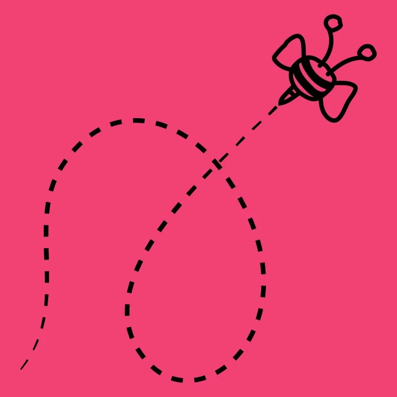 Line Dashed Bee