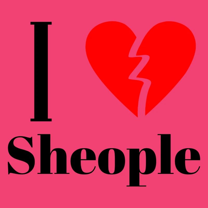 Ironisches Sheople design Statement