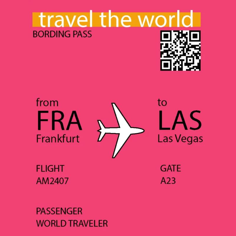 Boading Pass - FFM - Las Vegas