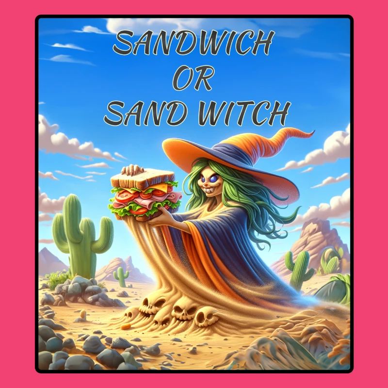 Sandwich oder Sand Witch Fun Confusion Hemd