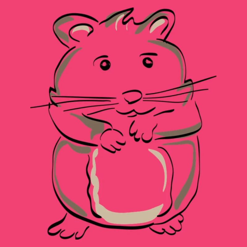 Gezeichneter Hamster - Perfekte Geschenkidee!