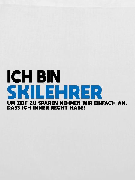 Skilehrer Blau Textur