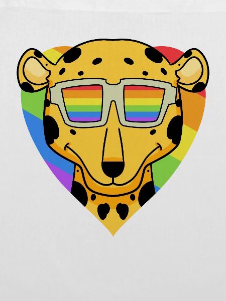 Regenbogen - Gepard mit Brille