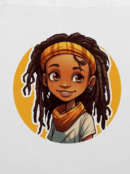 Lässiger Dreadlocks-Stil mit bunter Kopfbedeckung
