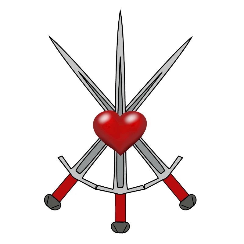 Épée Chevalier Médiéval Épées Guerrier Coeur