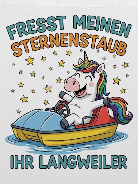 Einhorn Tretbootfahrt