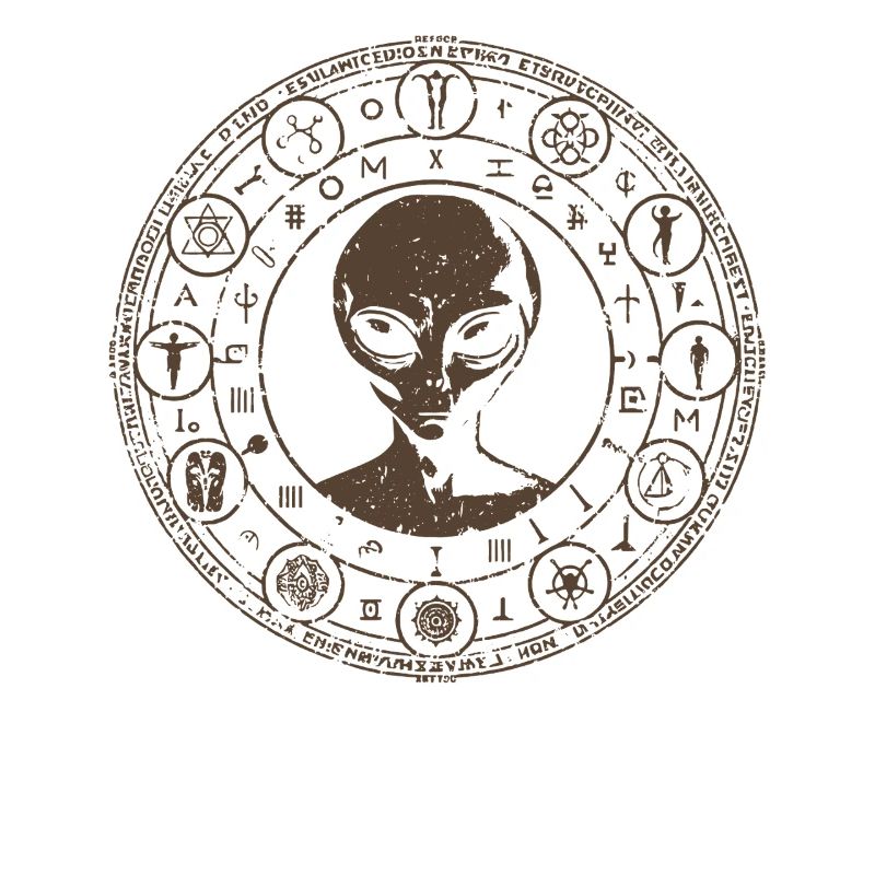Mystisches Außerirdisches Sternbild Design