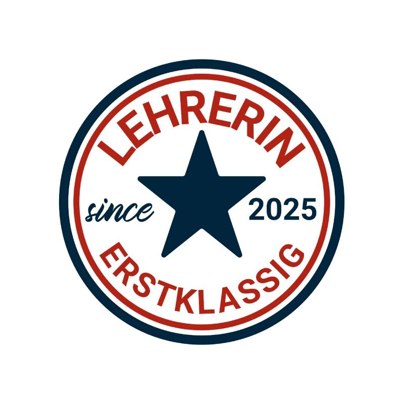 Logo d'enseignant avec étoile et design classique