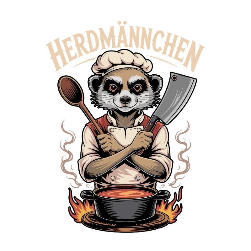Herdmannchen Kochen Lustiger Koch Herdmannchen