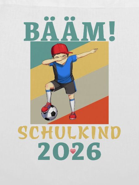 BÄÄM Schulkind 2026 Einschulung Fußball