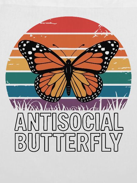 Antisocial Butterfly - Retro Schmetterling