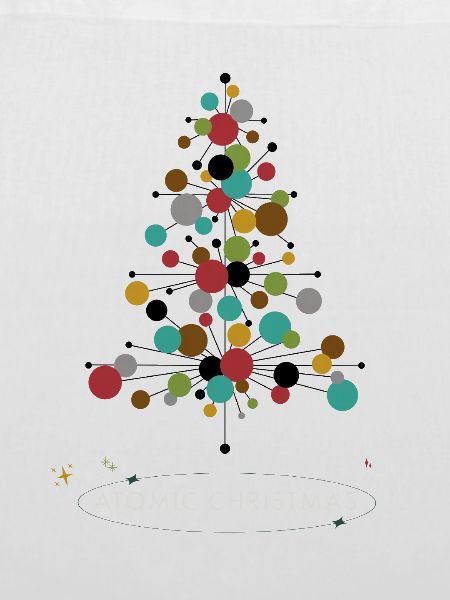 Atomic Christmas – Retro Weihnachtsbaum Design