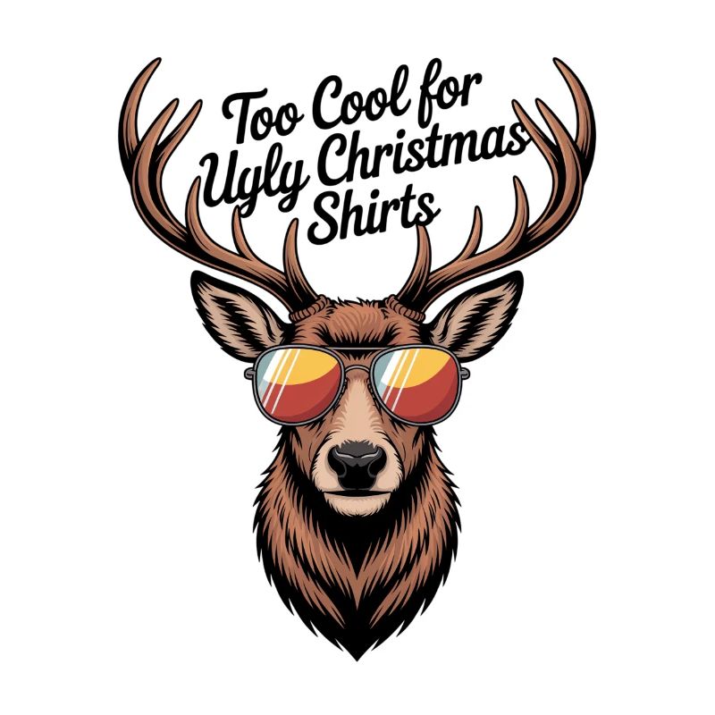 Hirsch mit Geweih Ugly christmas