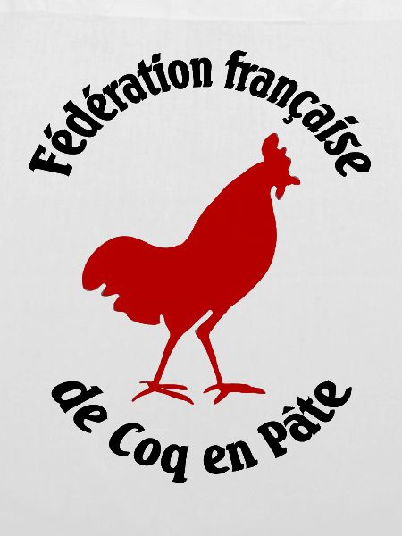 Französische Föderation von Hahnen in Paste