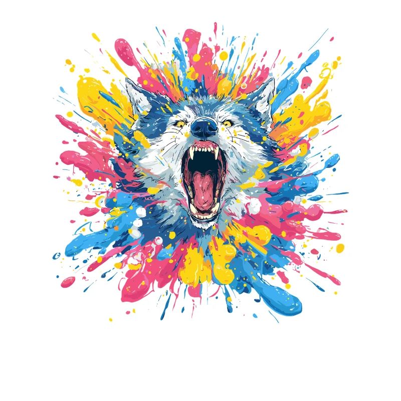 Wolfsruf in Farbschleuder