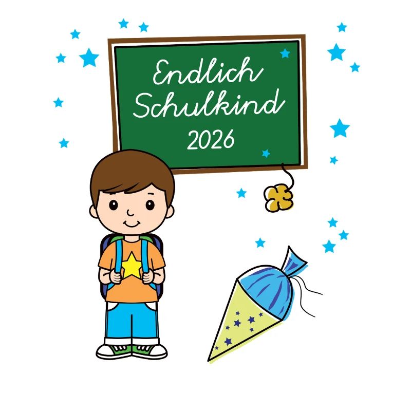 Endlich Schulkind 2026 Einschulung Schule Anfang