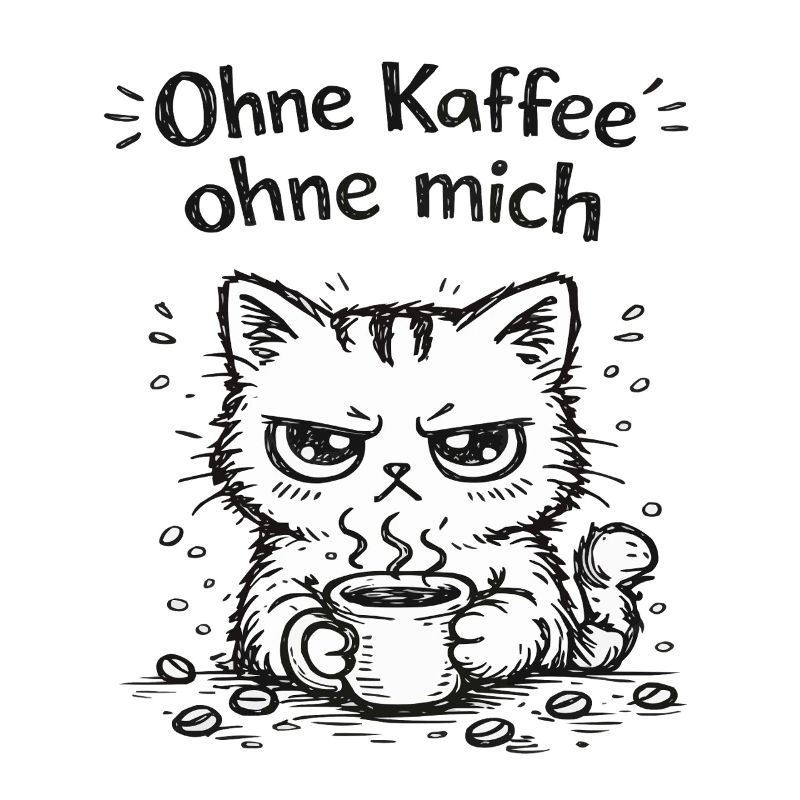 Grimace de café de chat
