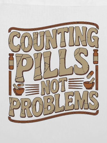 Pharmacist Student Counting Pills Pharmacy Trainee