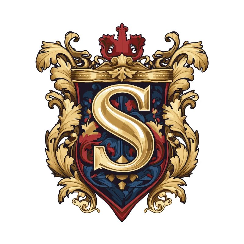 S Buchstabe Name Krone