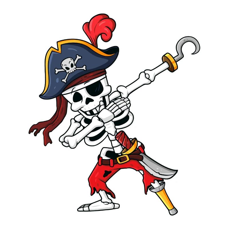 Pirate Skeleton Hook Strike