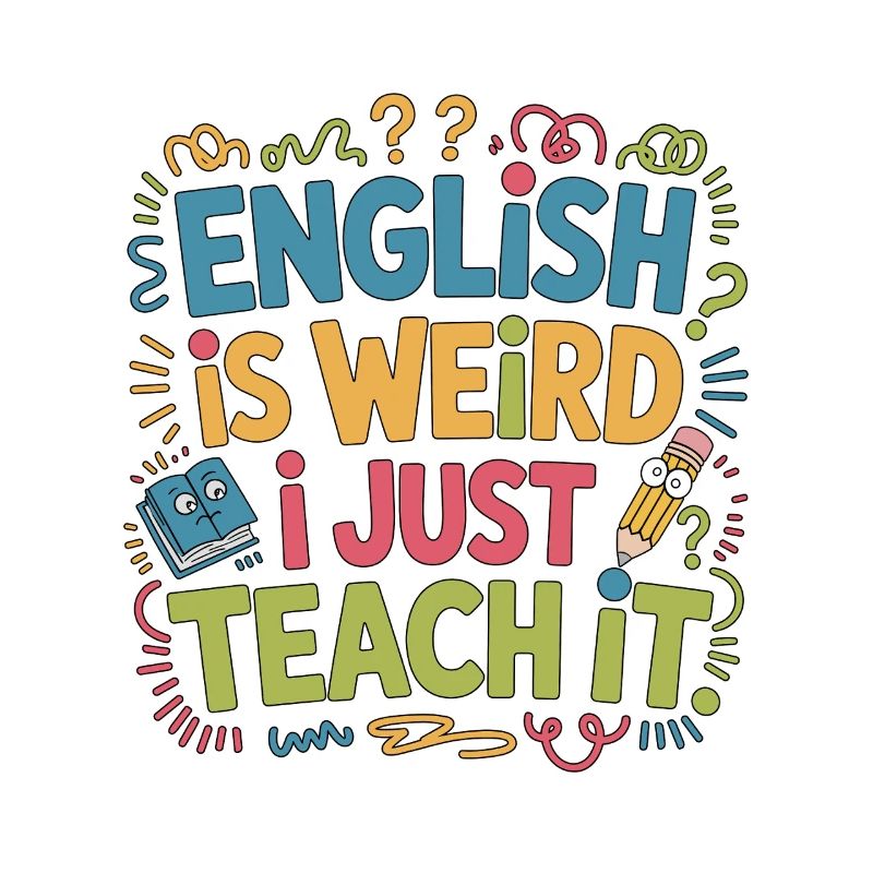 Professeur d’anglais langue seconde anglais c’est bizarre, je suis juste enseignant ESL