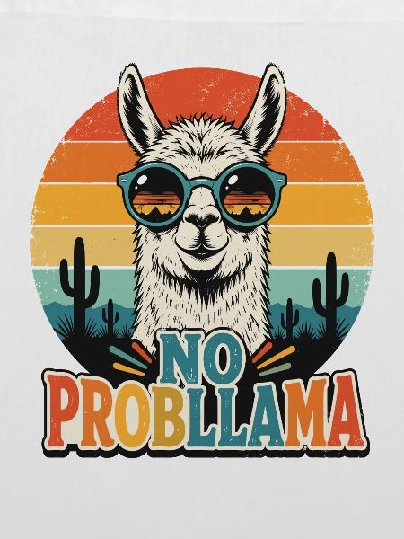 No Probllama Lama Humor Shirt