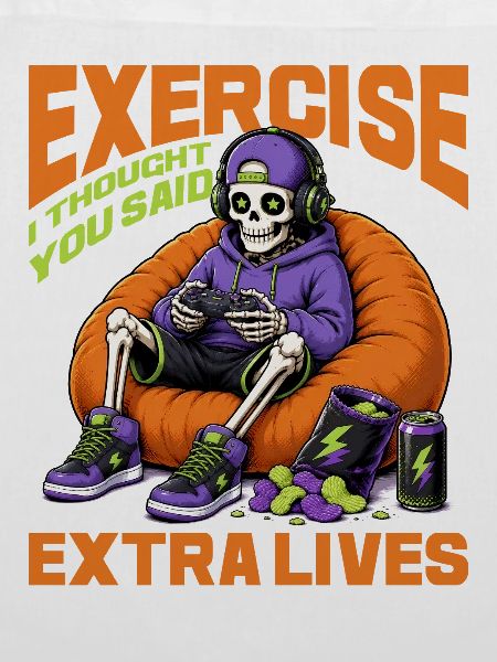 Skeleton Gamer Gaming Halloween