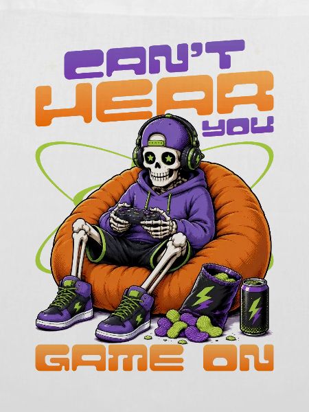 Skeleton Gamer Gaming Halloween