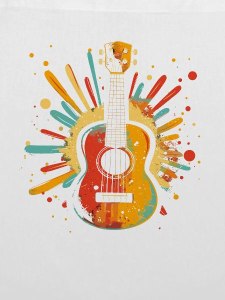 Ukulele Farbklecks