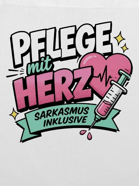 Pflegekraft Geschenk - Pflege mit Herz