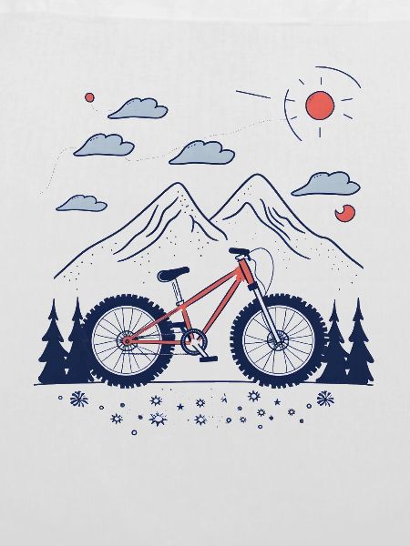 Mountainbiking Skizze