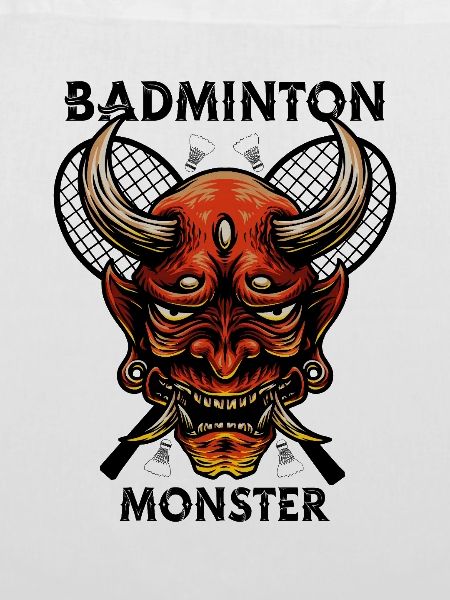 Badminton Monster Graphic